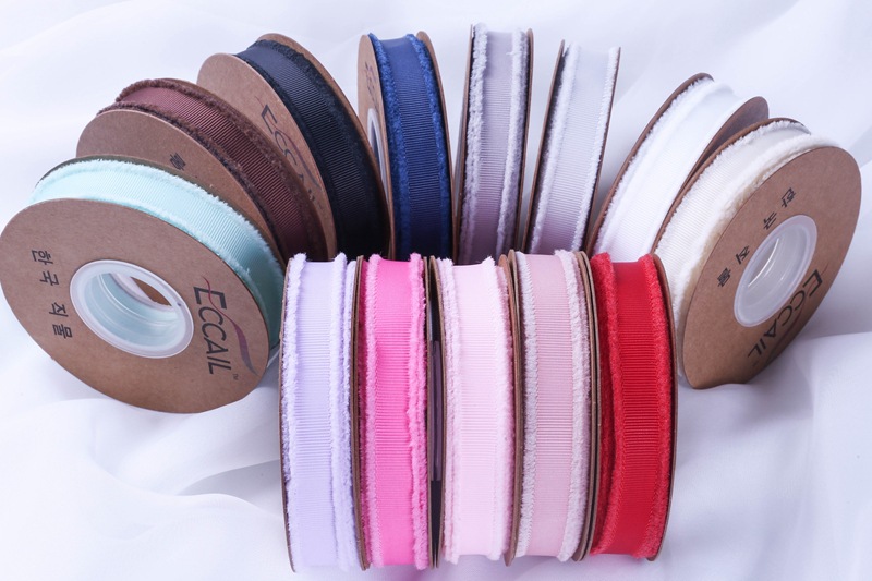 South Korea Imported Burrs Threaded Braid Hair Accessories DIY Bow Material Top Hat Straw Hat Clothing Ribbon