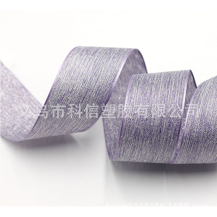 South Korea Imported Ribbon Bright Silk Metallic Yarn Handmade DIY Hair Bow Material Clothing Hat Accessories