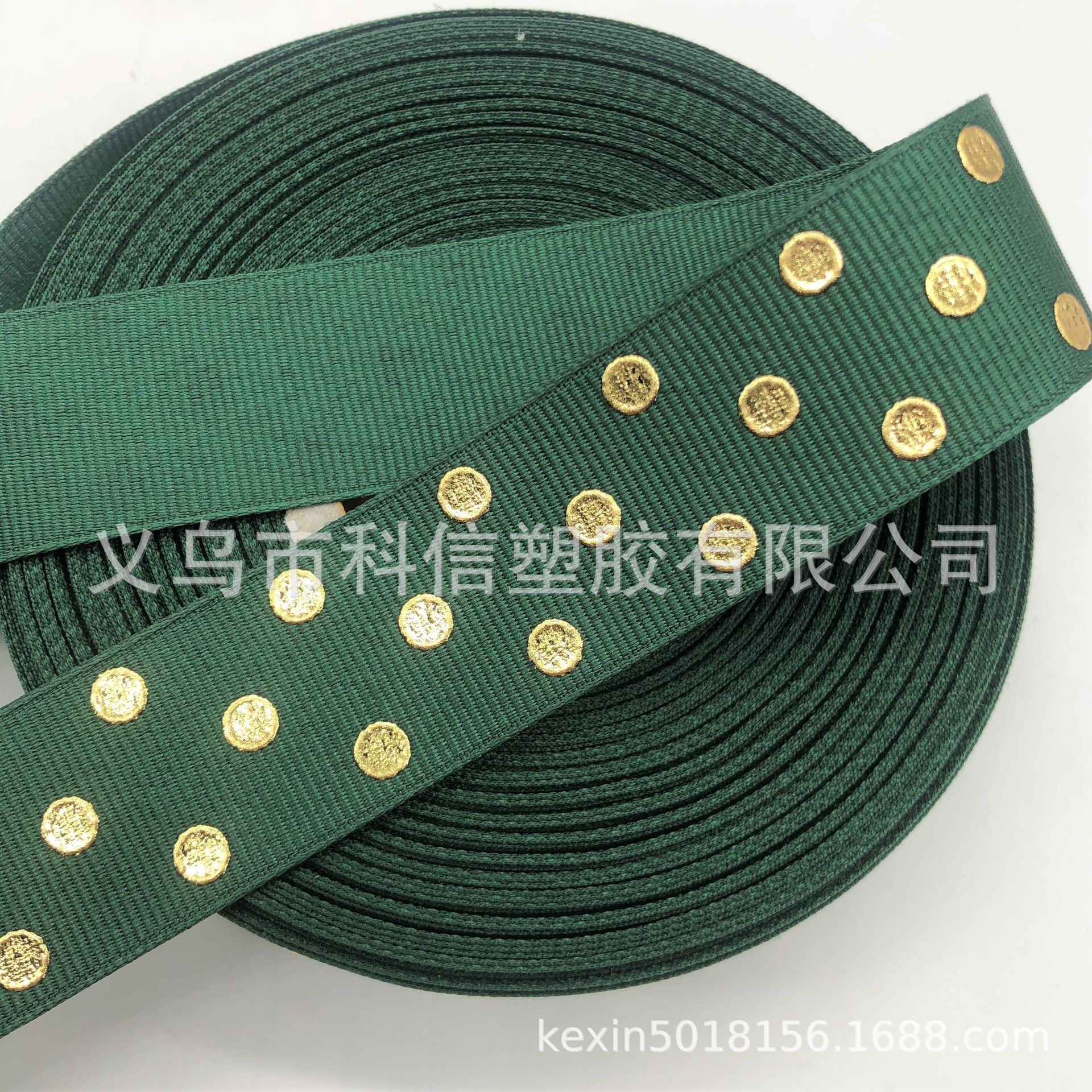 South Korea Imported Ribbon Bronzing Dot Ribbed Band Handmade DIY Bow Hair Accessories Hat Clothing Accessories