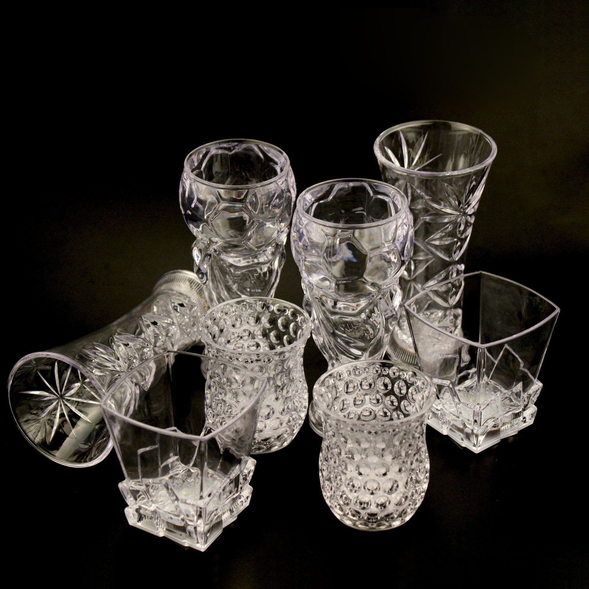 Dazzle color induction luminescence cup colorful Flash Beer Drink Cup Bar KTV theme Hotel Restaurant party supplies