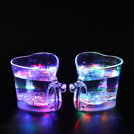 Dazzle color induction luminescence cup colorful Flash Beer Drink Cup Bar KTV theme Hotel Restaurant party supplies