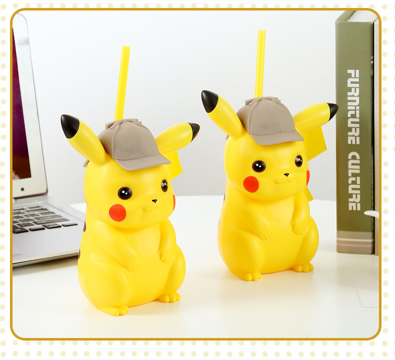 Genuine Studio Detective Pikachu Cup with Straw Shaped Cup Drink Cup Popcorn Bucket Movie Surrounding Crossbody Bag Genuine Studio Detective Pikachu Cup with Straw Shaped Cup Drink Cup Popcorn Bucket Movie Surrounding Crossbody Bag