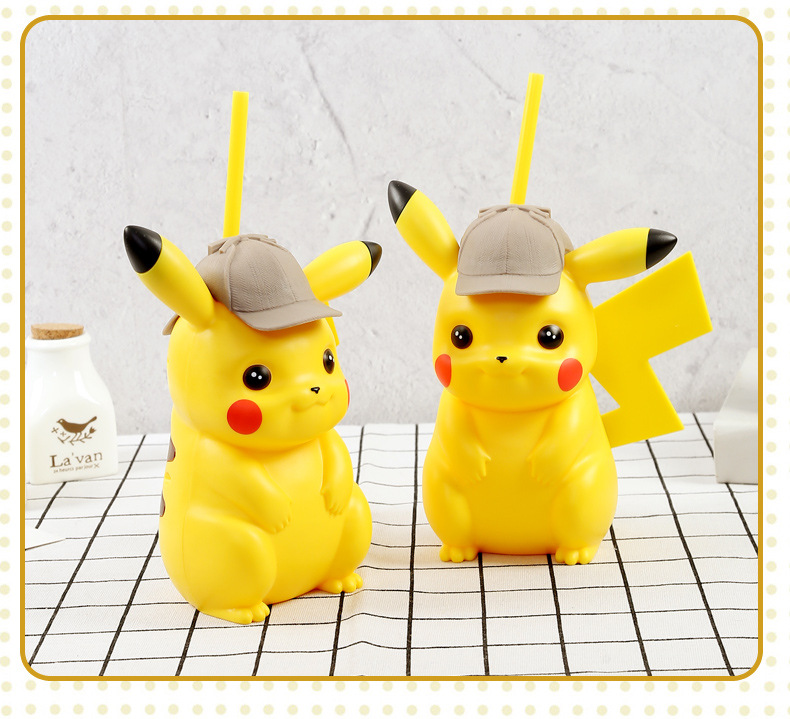 Genuine Studio Detective Pikachu Cup with Straw Shaped Cup Drink Cup Popcorn Bucket Movie Surrounding Crossbody Bag Genuine Studio Detective Pikachu Cup with Straw Shaped Cup Drink Cup Popcorn Bucket Movie Surrounding Crossbody Bag