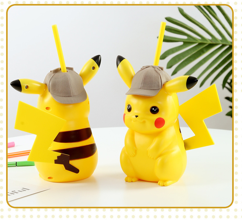 Genuine Studio Detective Pikachu Cup with Straw Shaped Cup Drink Cup Popcorn Bucket Movie Surrounding Crossbody Bag Genuine Studio Detective Pikachu Cup with Straw Shaped Cup Drink Cup Popcorn Bucket Movie Surrounding Crossbody Bag