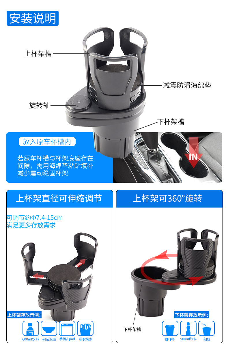 Style Multifunction Car Water Cup Holder Carbon Fiber Modification Coaster Ashtray Cup Holder Drink Holder for Car Style Multifunction Car Water Cup Holder Carbon Fiber Modification Coaster Ashtray Cup Holder Drink Holder for Car
