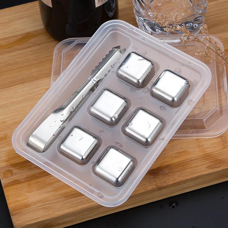304 Stainless Steel Ice Cube Quick-Frozen Ice Grain Metal Ice Grain Coffee Drink Whisky Bar Wine Creative Supplies