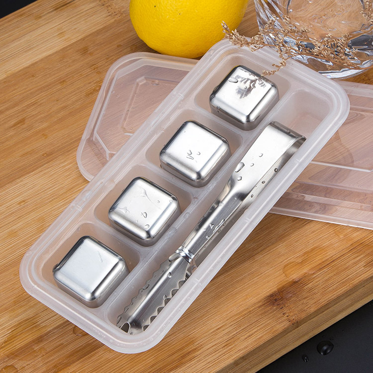 304 Stainless Steel Ice Cube Quick-Frozen Ice Grain Metal Ice Grain Coffee Drink Whisky Bar Wine Creative Supplies