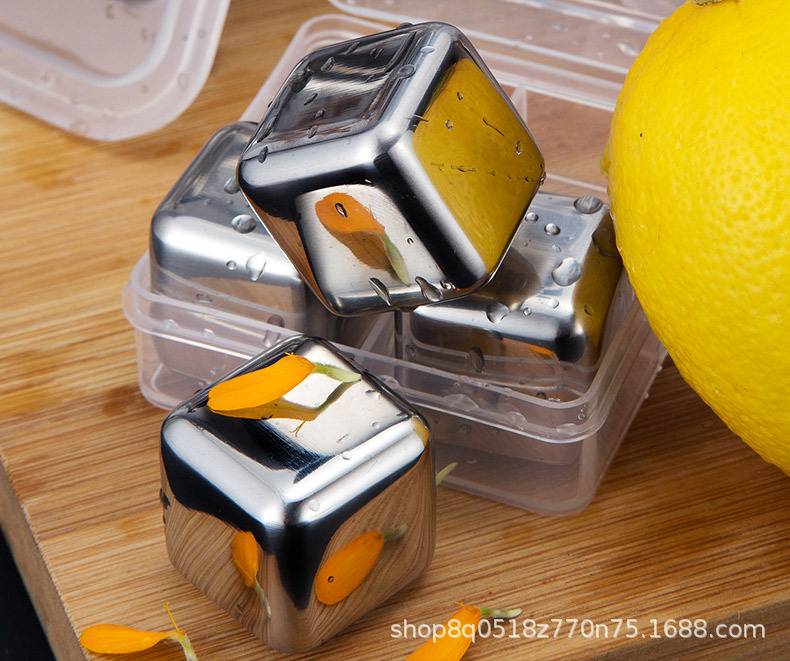 304 Stainless Steel Ice Cube Quick-Frozen Ice Grain Metal Ice Grain Coffee Drink Whisky Bar Wine Creative Supplies 304 Stainless Steel Ice Cube Quick-Frozen Ice Grain Metal Ice Grain Coffee Drink Whisky Bar Wine Creative Supplies
