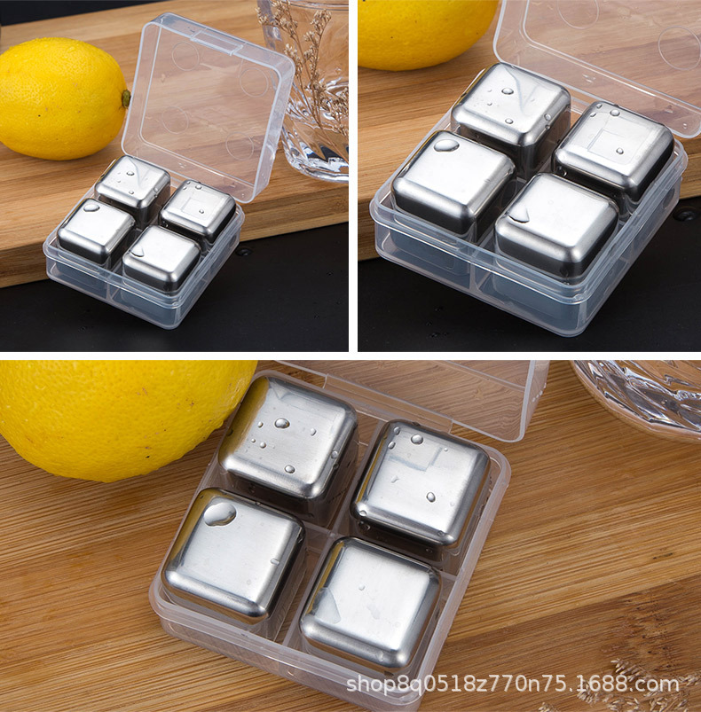 304 Stainless Steel Ice Cube Quick-Frozen Ice Grain Metal Ice Grain Coffee Drink Whisky Bar Wine Creative Supplies 304 Stainless Steel Ice Cube Quick-Frozen Ice Grain Metal Ice Grain Coffee Drink Whisky Bar Wine Creative Supplies