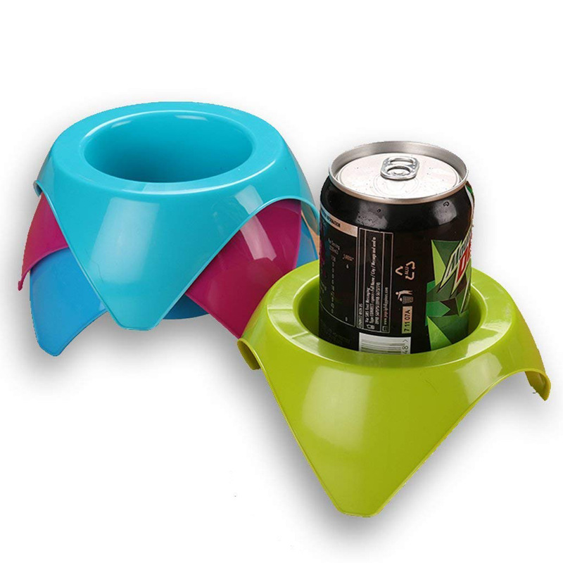 for CrossBorder Beach Cup Saucer Plastic Outdoor Cup Saucer Beach Drink Cup Holder Camping Seaside Storage Tools