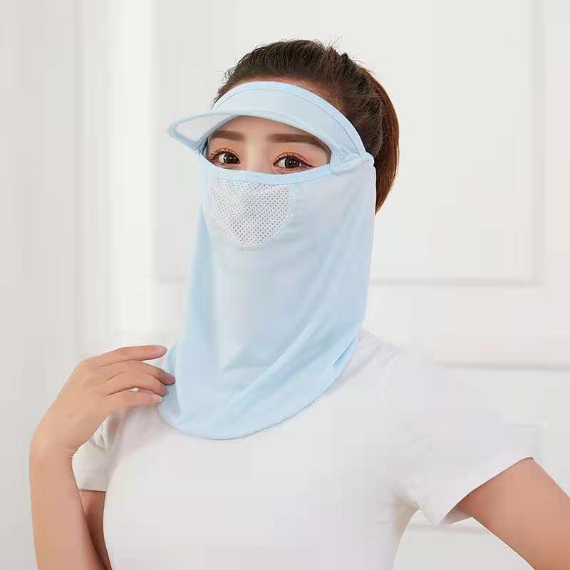 Summer Cycling Sun Protection Mask Sun Protection Breathable Ice Silk Sun Protection Neck Protection UV Protection Cold