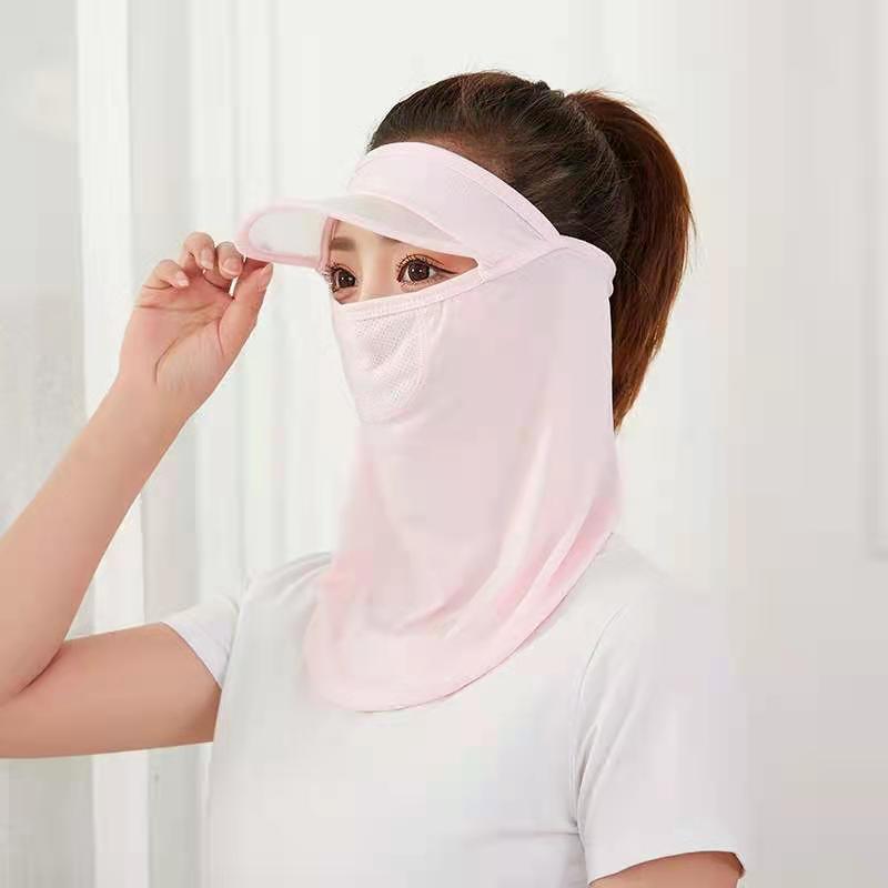 Summer Cycling Sun Protection Mask Sun Protection Breathable Ice Silk Sun Protection Neck Protection UV Protection Cold
