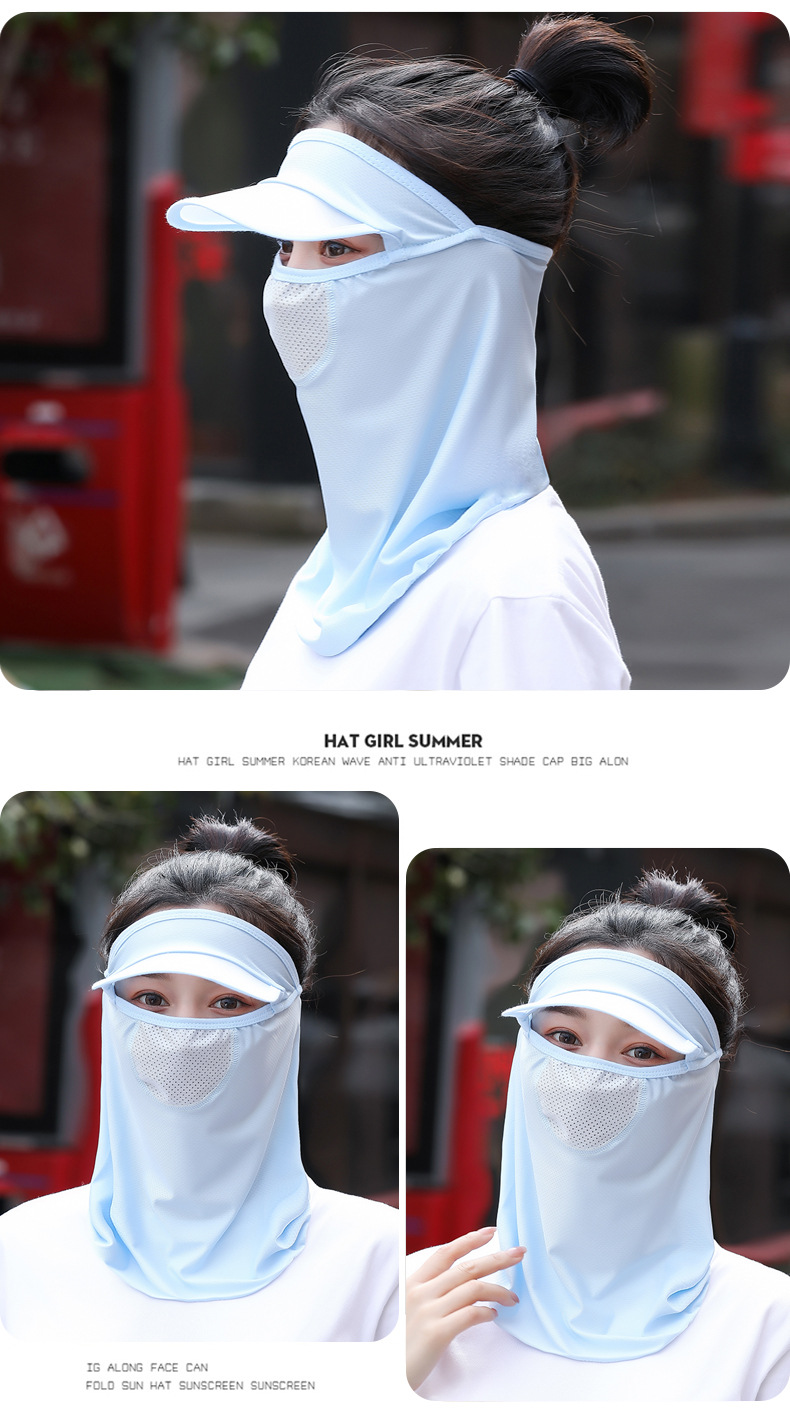 Summer Cycling Sun Protection Mask Sun Protection Breathable Ice Silk Sun Protection Neck Protection UV Protection Cold Summer Cycling Sun Protection Mask Sun Protection Breathable Ice Silk Sun Protection Neck Protection UV Protection Cold