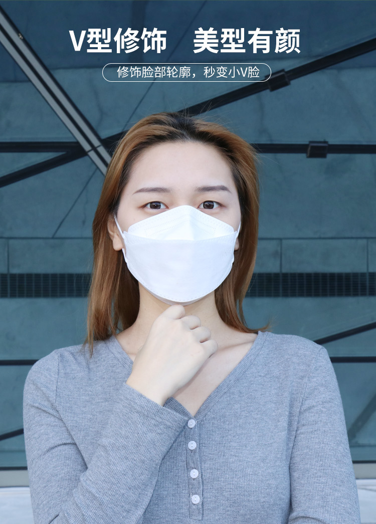 Korean Kf94 Fish Mouth Willow Leaf-Shaped KN95 Disposable Mask Silk Screen Logo Black Mask Factory Wholesale Korean Kf94 Fish Mouth Willow Leaf-Shaped KN95 Disposable Mask Silk Screen Logo Black Mask Factory Wholesale