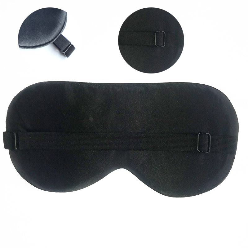 Amazon Silk Eye Mask Custom LOGO Eye Mask Printing Mulberry Silk Black Eye Mask manufacturers wholesale