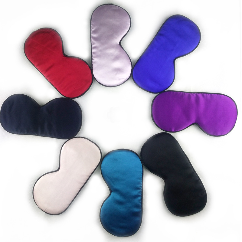 Amazon Silk Eye Mask Custom LOGO Eye Mask Printing Mulberry Silk Black Eye Mask manufacturers wholesale