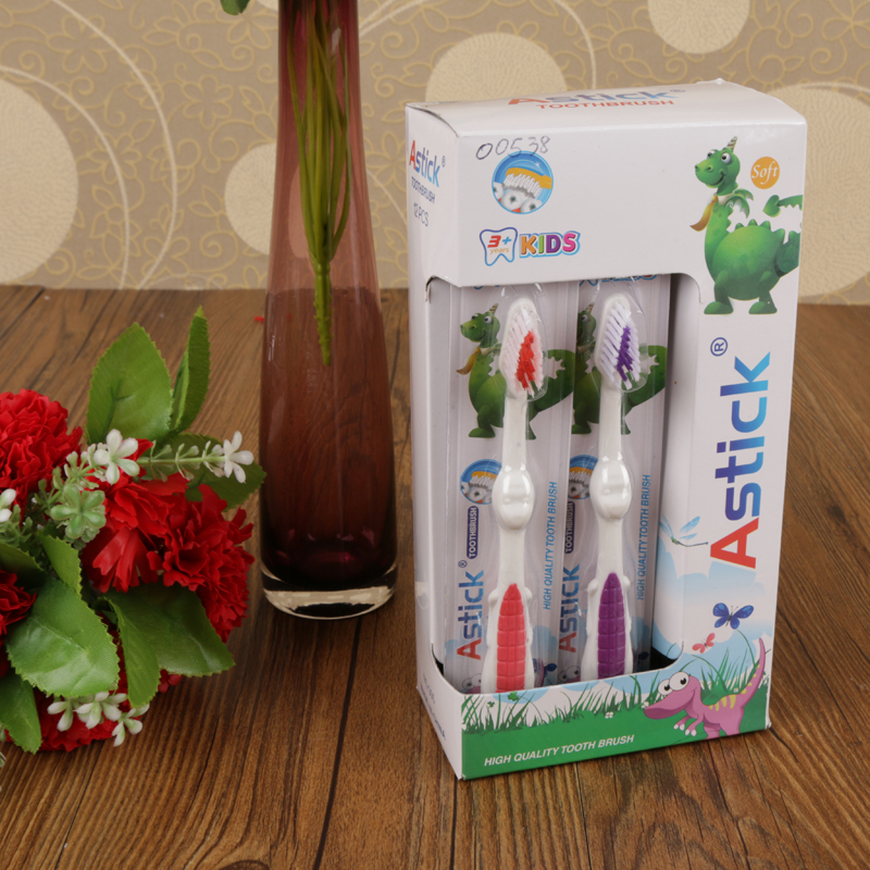 Family boxed children toothbrush toothbrush toothbrush ASTICK elastic filament
