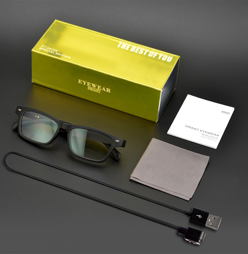 Factory Sports Smart Bluetooth Glasses Bone Conduction Call TWS Headset Sports Music Glasses Gift Logo