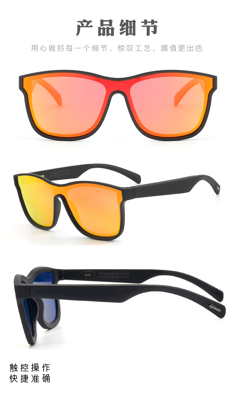 Factory Sports Smart Bluetooth Glasses Bone Conduction Call TWS Headset Sports Music Glasses Gift Logo