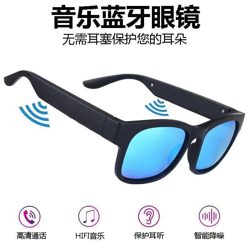 Amazon Hot 2019 Smart Bluetooth 5.0 Glasses Directional Open Reflective Lenses Sun Glasses