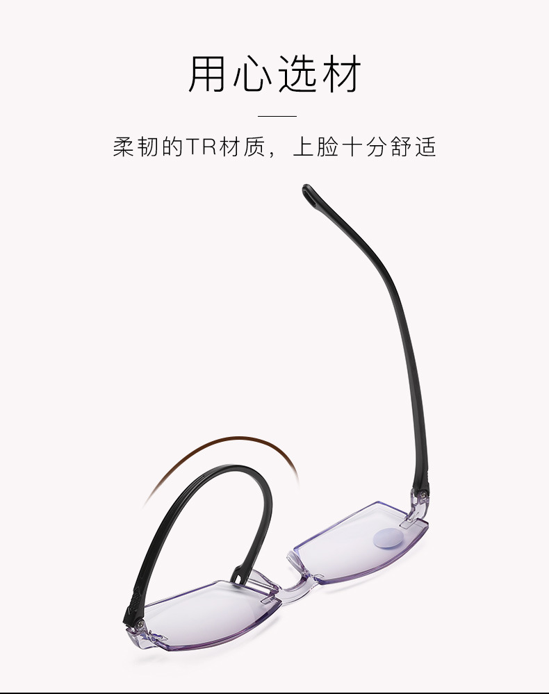 Exhibition Gift Stall Supply Hot Sale Street Stall Profiteering Glasses Smart Zoom Anti-Blue Ray Reading Glasses