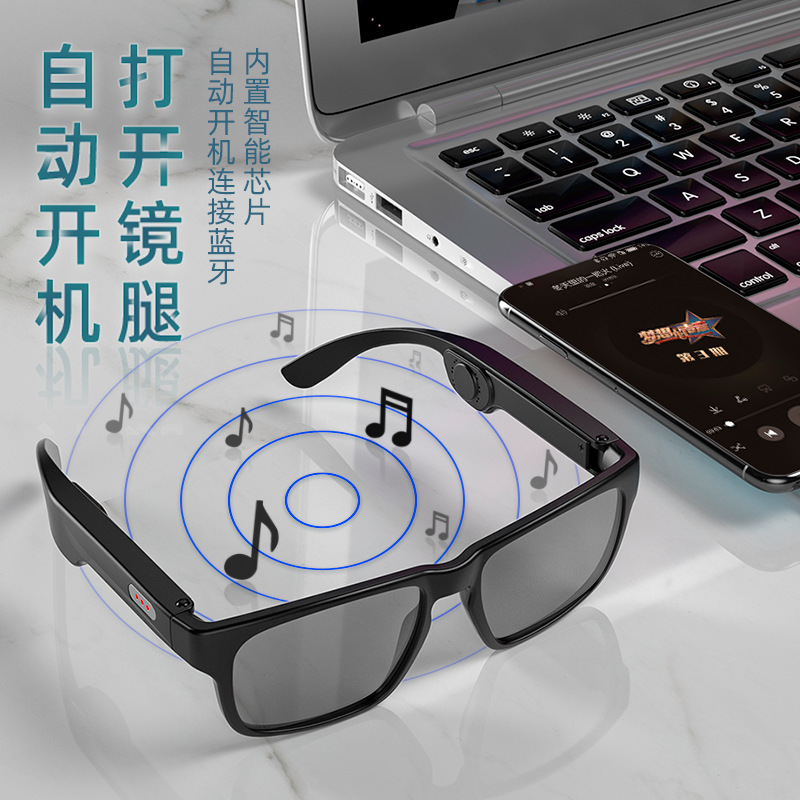 G3 Bone Conduction Glasses Smart Bluetooth Glasses Outdoor Sports Sunglasses TWS Headset Glasses Headset