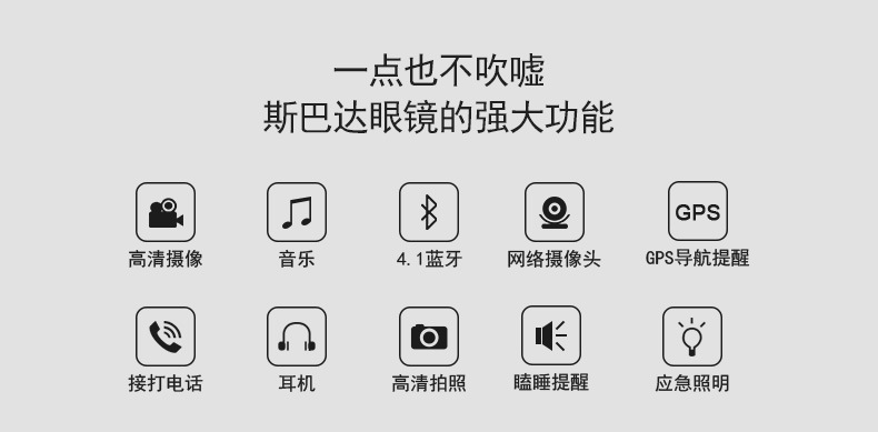 Camera Glasses/HD/Driving Record GPS Bluetooth Glasses/Smart Glasses Multi-Function Glasses Photo Eyes