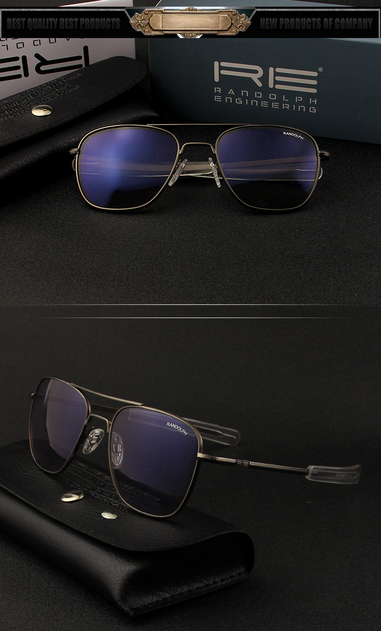 Musidun Eye Shield Pilot. Re Randolph New AgX Glass Smart Photochromic Glasses Sunglasses