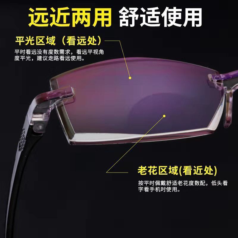 2020 new reading glasses dual-use male and female smart zoom anti-blue reading glasses manufacturers direct