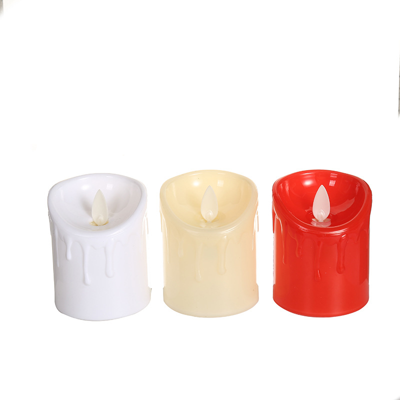 LED Electronic Candle Light Christmas Decoration Tears Candle Lead Street Lamp Swing Craft Simulation Small Tears