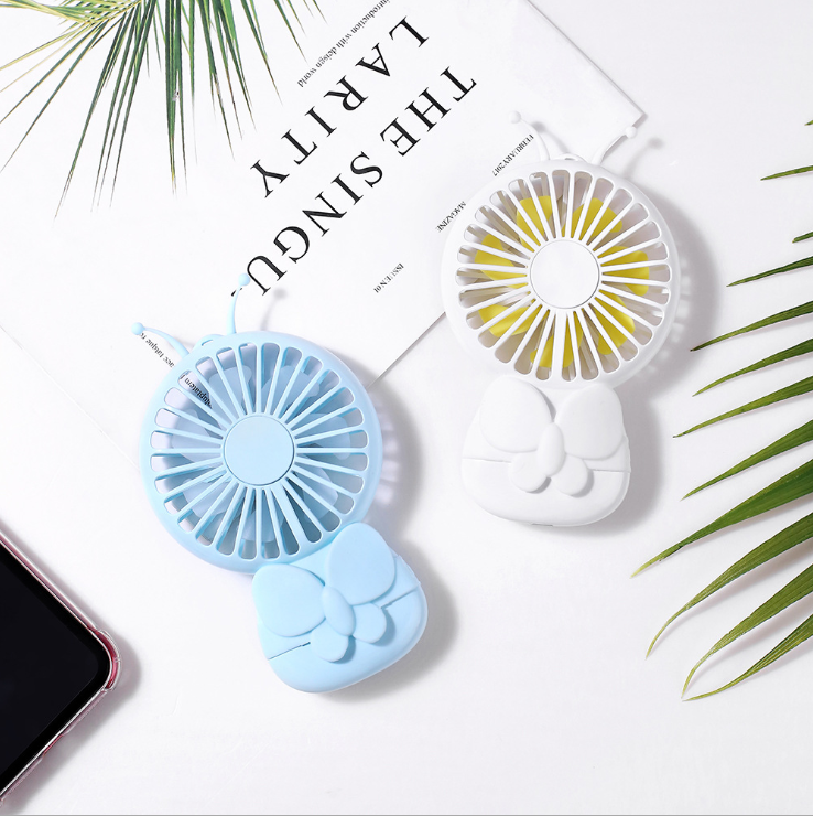 Butterfly USB mini handheld small fan can be charged for large wind portable