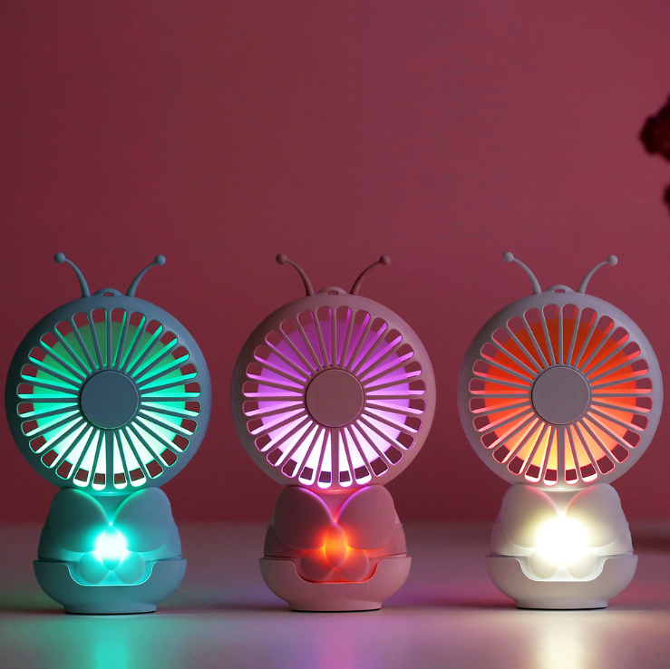 Butterfly USB mini handheld small fan can be charged for large wind portable