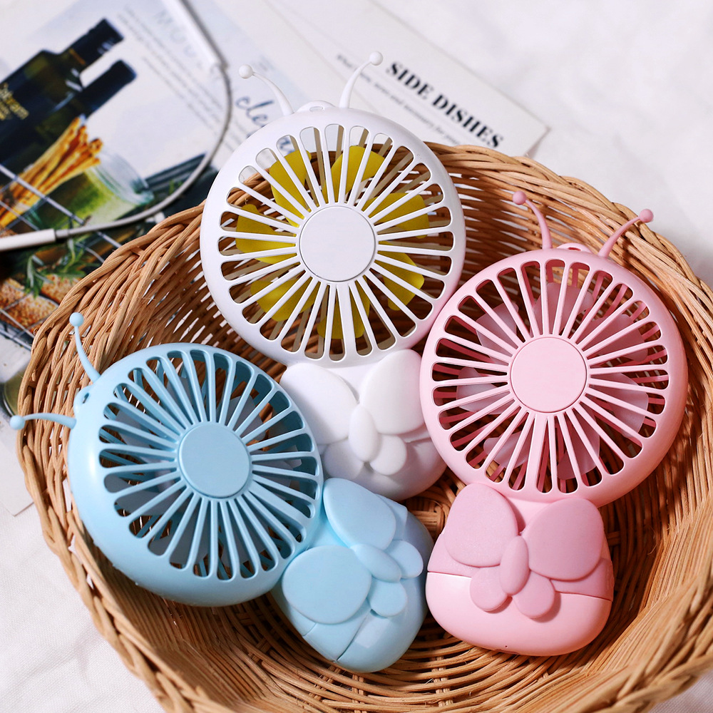 Butterfly USB mini handheld small fan can be charged for large wind portable Butterfly USB mini handheld small fan can be charged for large wind portable
