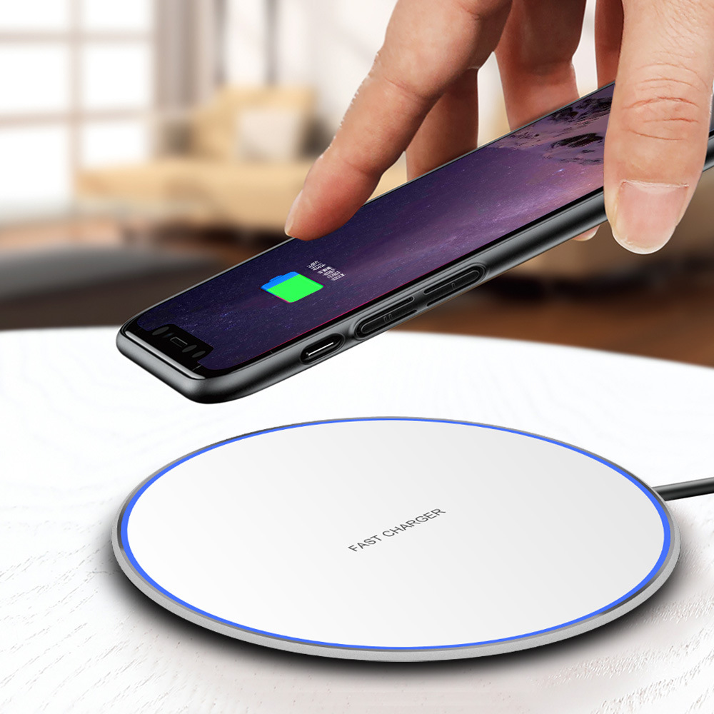 Mirror 10W Smart Qi Wireless Charger Electrical Appliance Metal Simple round Desktop Phone Fast Charge Wireless Charger Mirror 10W Smart Qi Wireless Charger Electrical Appliance Metal Simple round Desktop Phone Fast Charge Wireless Charger