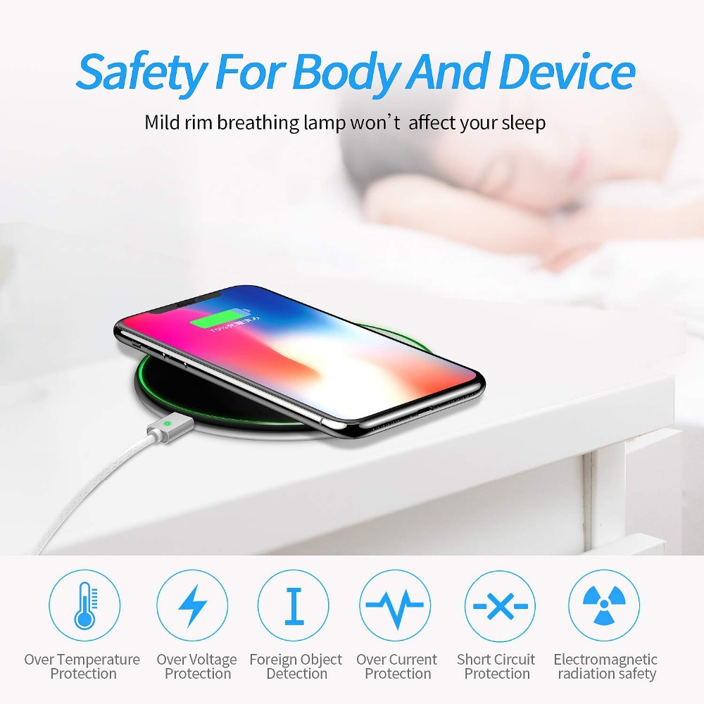 Mirror 10W Smart Qi Wireless Charger Electrical Appliance Metal Simple round Desktop Phone Fast Charge Wireless Charger Mirror 10W Smart Qi Wireless Charger Electrical Appliance Metal Simple round Desktop Phone Fast Charge Wireless Charger