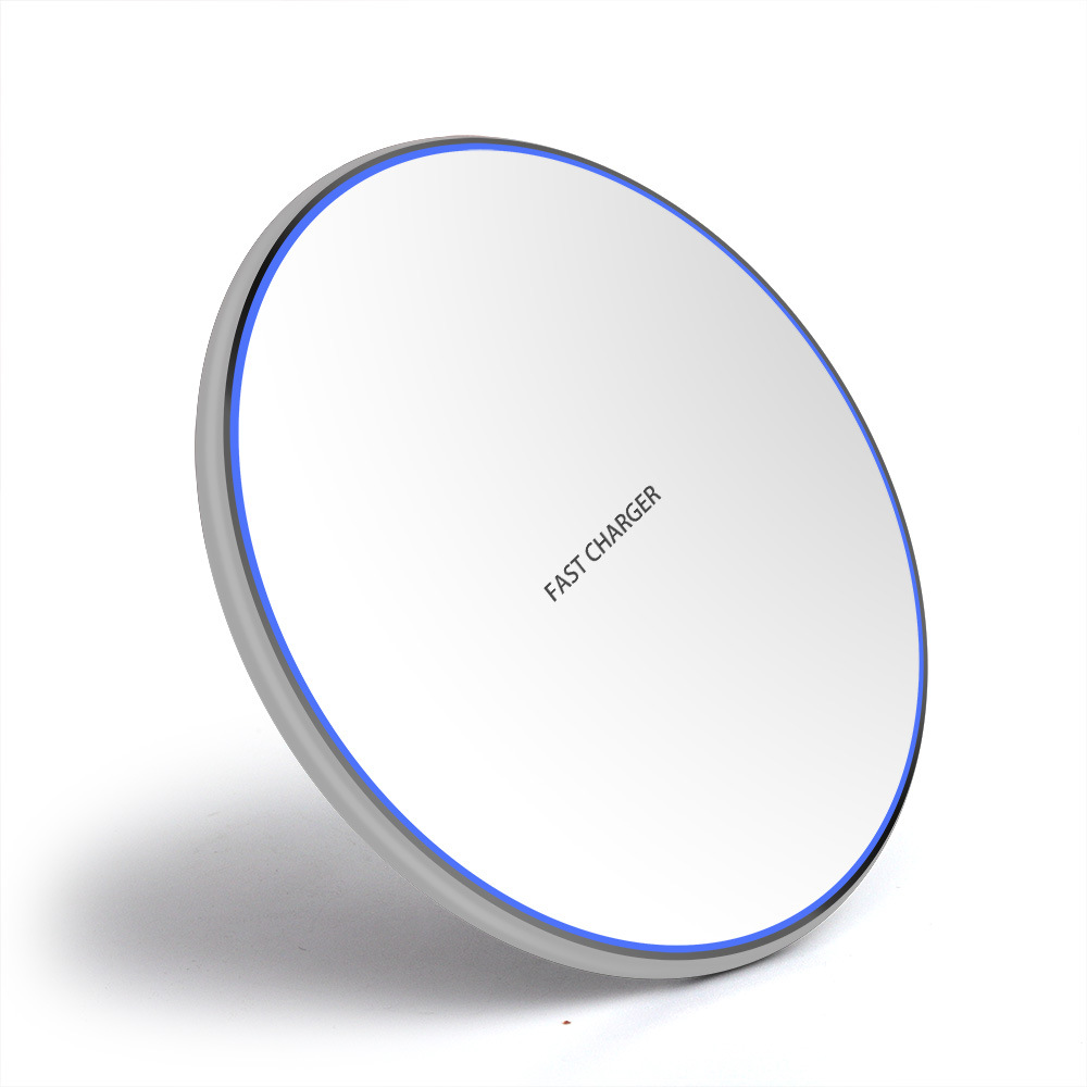 Mirror 10W Smart Qi Wireless Charger Electrical Appliance Metal Simple round Desktop Phone Fast Charge Wireless Charger Mirror 10W Smart Qi Wireless Charger Electrical Appliance Metal Simple round Desktop Phone Fast Charge Wireless Charger
