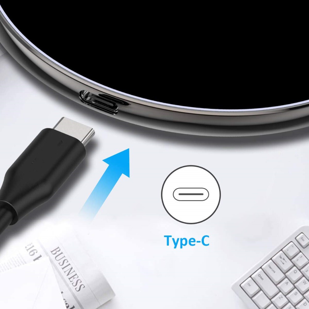 Mirror 10W Smart Qi Wireless Charger Electrical Appliance Metal Simple round Desktop Phone Fast Charge Wireless Charger Mirror 10W Smart Qi Wireless Charger Electrical Appliance Metal Simple round Desktop Phone Fast Charge Wireless Charger