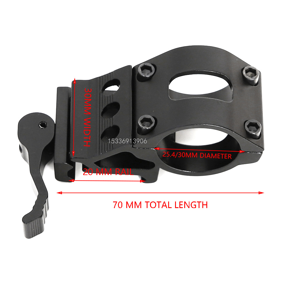 Kct2008 All-Metal Quick Release 25/30mmg Diameter Torch Fixture