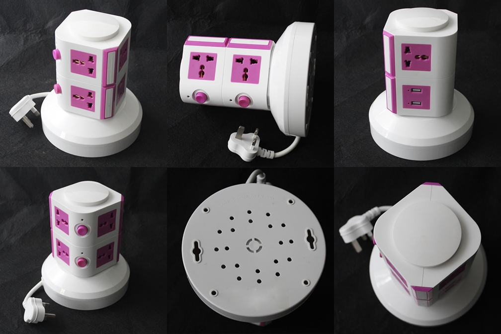 2usb Two-Layer with Independent Switch British Plugs Socket Power Strip Power Strip Patch Board Patch Board