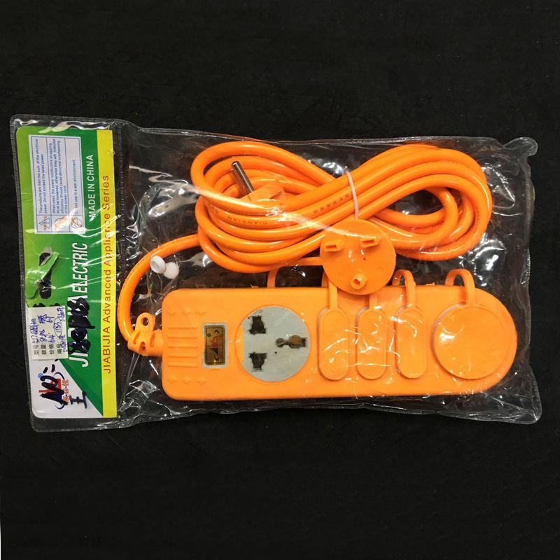 Wiring Power Strip Patch Board Socket 3 M Color Rainproof and Waterproof Patch Board