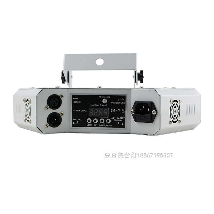 New Six-Eye Red, Green and Blue Scanning Beam Laser Light KTV Private Room Bar Voice-Controlled Laser Stage Lighting