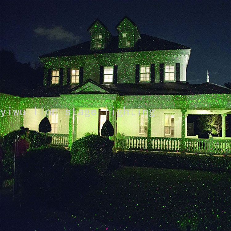 Factory Direct Sales Outdoor Waterproof Single Hole Laser Light Dynamic Starry Sky Garden Lamp Garden Lawn Laser Light