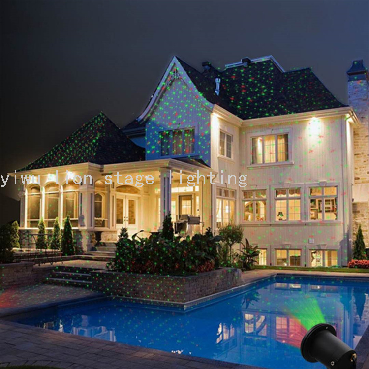 Factory Direct Sales Outdoor Waterproof Single Hole Laser Light Dynamic Starry Sky Garden Lamp Garden Lawn Laser Light