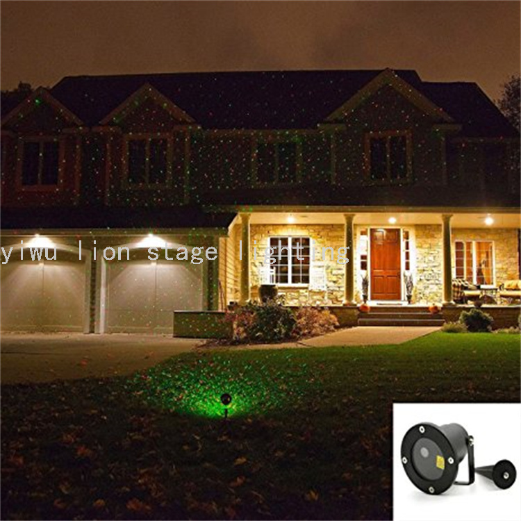 Factory Direct Sales Outdoor Waterproof Single Hole Laser Light Dynamic Starry Sky Garden Lamp Garden Lawn Laser Light