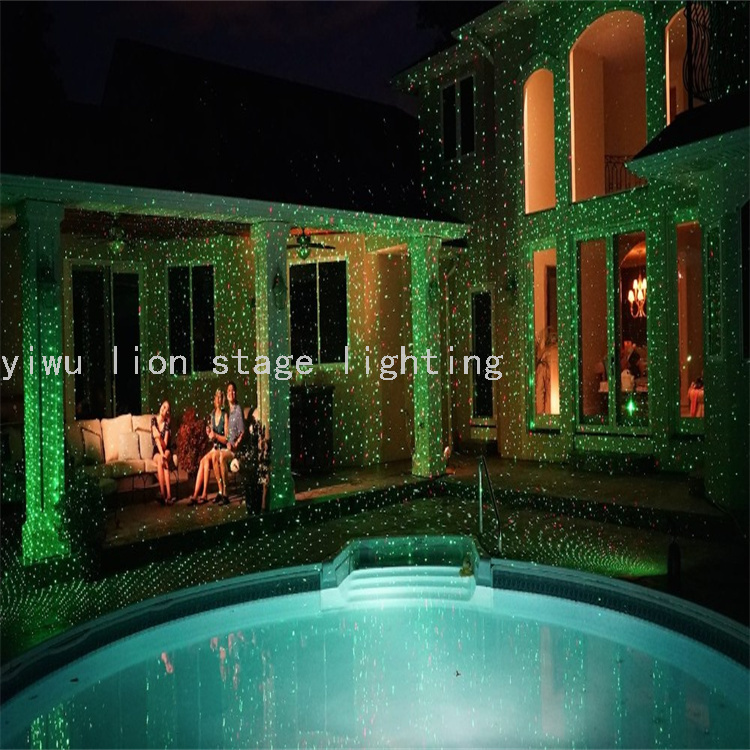 Factory Direct Sales Outdoor Waterproof Single Hole Laser Light Dynamic Starry Sky Garden Lamp Garden Lawn Laser Light