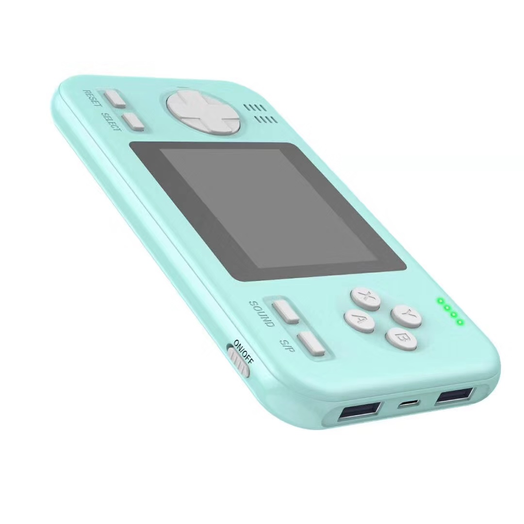 Game Machine + Power Bank 2-in-1 Retro Handheld Portable Game Machine Mini 8000 MA Travel Unique Game Machine + Power Bank 2-in-1 Retro Handheld Portable Game Machine Mini 8000 MA Travel Unique