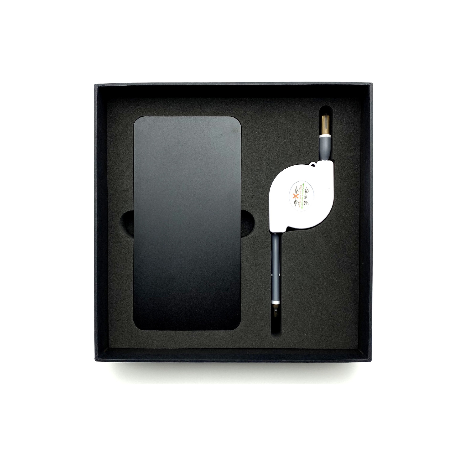 Mobile Power Two-in-One Data Cable Two-Piece Set Power Bank Business Gift Set Gift Box Bank Meeting Customization