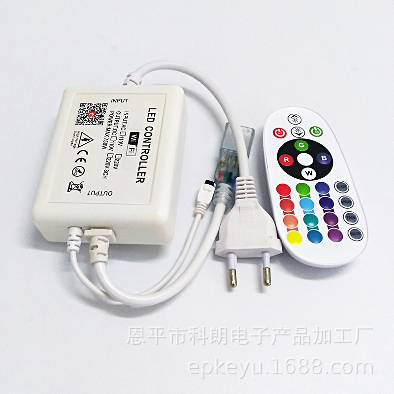 High Voltage LED Controller Graffiti App Smart Wireless WiFi Flexible Neon Light Remote Control RGB Light Bar Dimmer