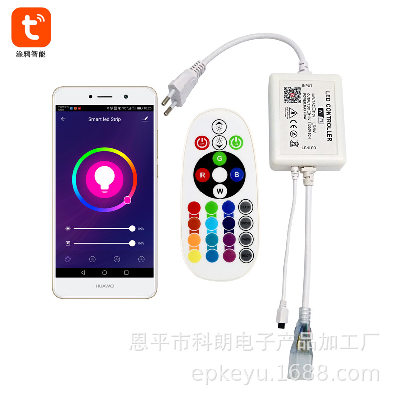 High Voltage LED Controller Graffiti App Smart Wireless WiFi Flexible Neon Light Remote Control RGB Light Bar Dimmer