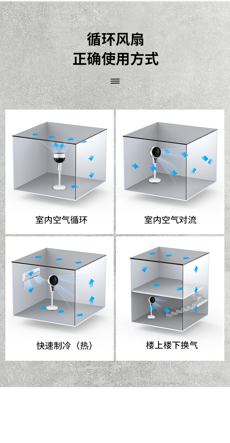 Air Circulator PCs Vertical Electric Fan Remote Control Timing Household Floor Oscillating Fan Air Convection Fan Air Circulator PCs Vertical Electric Fan Remote Control Timing Household Floor Oscillating Fan Air Convection Fan